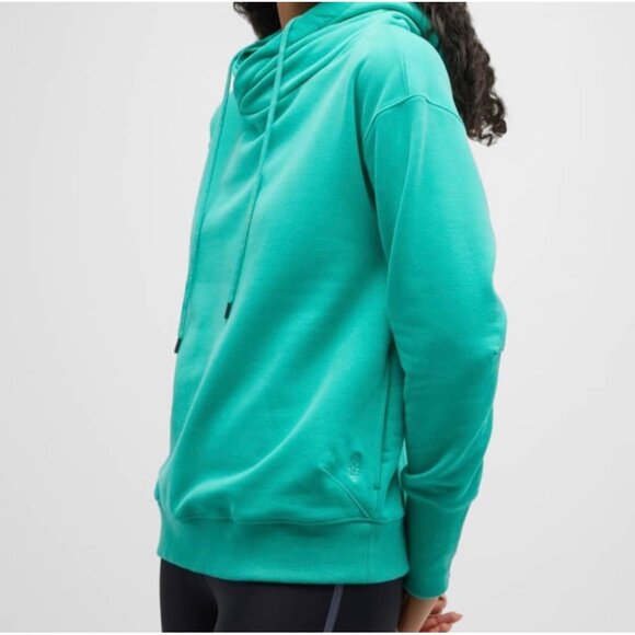 Free People Movement Double Overtime Hoodie Size L Green Casual Pullover - Picture 3 of 11